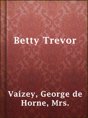 Betty Trevor - ebook